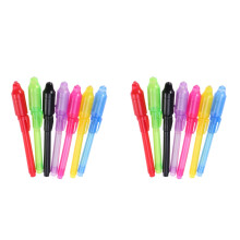 14Pcs Invisible LED Highlighter Pen Set Assorted Colors for Kids Play