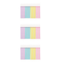 72Pcs Assorted Color Slender Cake Candles for Birthday Cake Decoration