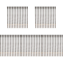 500St Zwarte Nylon Kabelbinders Zelfsluitend Met Schroefgaten