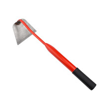 B Manual Garden Hoe For Soil Loosening And Weed Removal Hollow Head Design With Thickened Steel Bar Manganese Steel Material 4.3 Inches Width