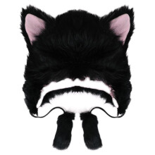 Bear Ear Hat Earflap Hat Plush Bear Hat Faux Bear Hat Plush Ear Hat Cute Funny Skullies Hat