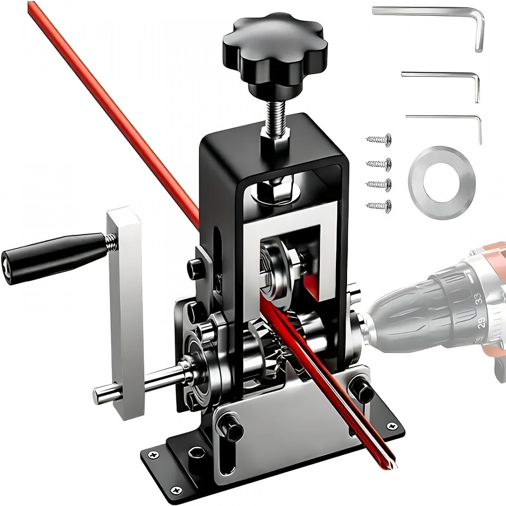 Manual Wire Stripper For 0.06Â1" Gauge Wires, Drill-Powered Or Hand Crank, Compatible With Scrap Copper Recycling 9193271055624