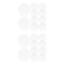 20Pcs Durable Transparent Acrylic Round Panel for Home LED Lamp Bases