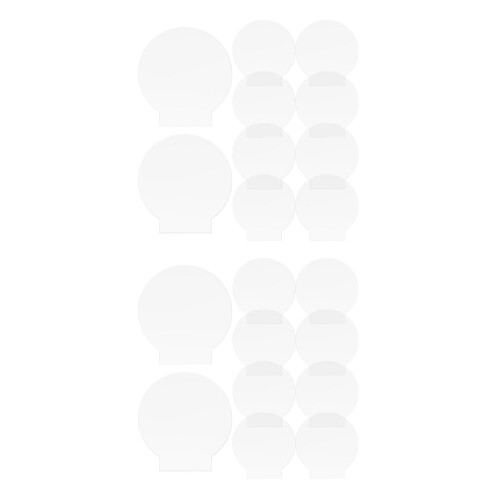 20Pcs Durable Transparent Acrylic Round Panel for Home LED Lamp Bases