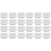 60St Vierkante Witte Plastic Weegschalen Weegbakjes