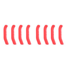 8Pcs Red Silicone Bike Brake Handle Protectors Slip-on Covers