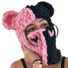 Winter ski mask full face knitted cover 1 piece