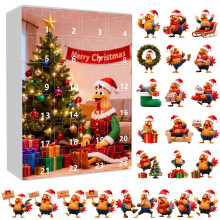 Calendar de Advent 2D, Calendar cu numărătoare inversă pe 24 de zile cu personaje muzicale de colecție, Calendar de Advent