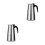 2Pcs Silver Stainless Steel Coffee Maker Pot for Home Coffee 1