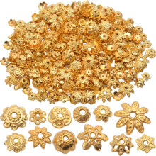 100 Gram(About 250-350pcs) Gold,Bead Caps Metal Spacers Jewelry Findings Accessories for Bracelet Necklace Jewelry Making