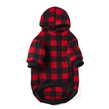 Dog Basic Hoodie Soft Dog Clothes Cold Weather Sweaters for Medium Large Dogs Cozy Fabric Warm Sweatshirt with Leash Hole, 61cm