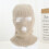 Knitted Face Mask Winter Full Cover Khaki 1