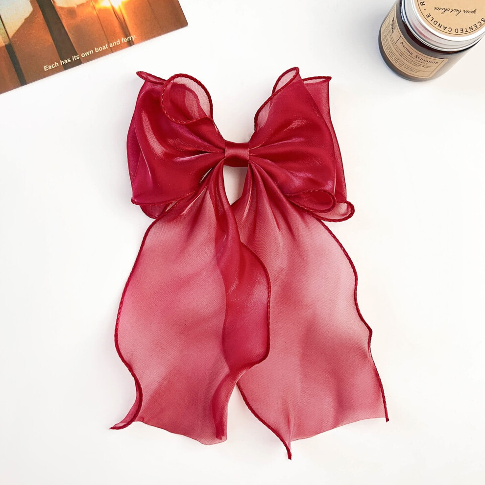 Unisex Hair Bow Clips, Bow Hair Clips, Long Tail Hair Accessories, Coquette Bows Hair Clips For Women And Girls