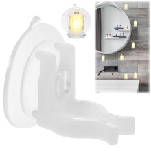 Suporte eletrônico para vela com ventosa para janela – Fixação forte, fácil instalação, 4,3 cm x 4,3 cm, 1 unidade, compatível com velas de