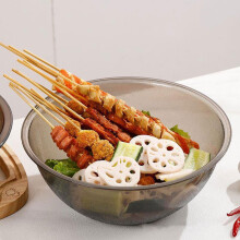Large Grey Acrylic Mixing Bowl Basin for Kitchen Use, Ideal for Home Cooking, Baking, and Food Preparation