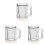 Frozen Beer Mugs Double-Layered 16 oz Clear Plastic 1