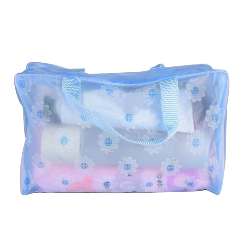 Floral PVC cosmetic bag waterproof large travel toiletry