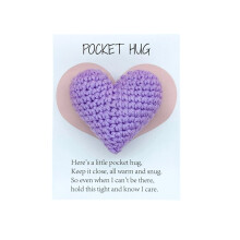 Purple Pocket Cards With Message For Small Item Decoration Gifting Encouragement 5.12X3.94 Inches Compact Size For Wallet Or Bag Carry