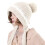 Set da donna composto da cappello e sciarpa in maglia (modello pullover) 1
