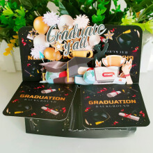 3D Hollowed Graduation Greeting Cards for Teachers & Students – Graduation Season Decoration & Gift, Compatible with Standard Envelopes