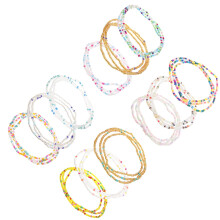 12Pcs Belly Chains Waist Beads Body Jewelry Bohemian Rice Beads for Women Summer Beach