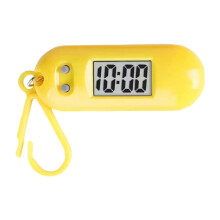 Sporty LED Digital Keychain Pocket Watch Miniature Clock for Students and Kids Practical Travel Backpack Accessory