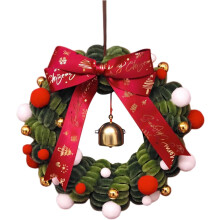 Christmas Wreath Craft Kit – Realistic DIY Holiday Decoration for Window, Mantel, Wall, Fence, Patio & More | Compatible with Winter Festive