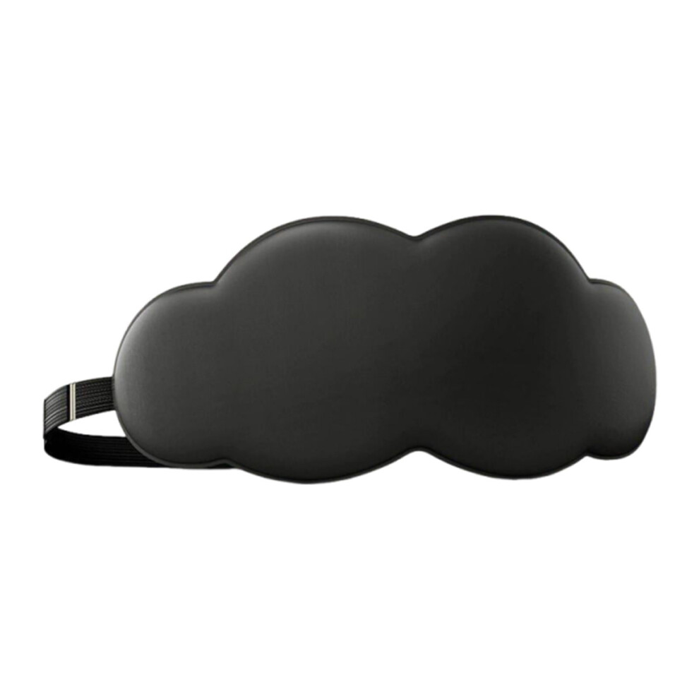 Ice Silk Sleep Mask, 3D Contoured Blackout Eye Mask with Adjustable Strap, Night