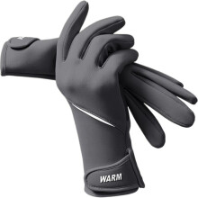 Winddichte fleece winterhandschoenen met touchscreen-uiteinden