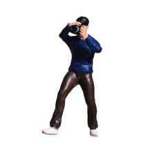1/64 People Figure Mini Architectural Figurine Resin Diorama Scenery Tiny People photographer