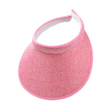 Sun Visor Hat Sweat Absorbent for Women and Men Adjustable for Sports Volleyball Pink