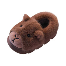 AWZXDE Comfortable Winter Kids Slippers With Cute Cartoon Design For Girls Indoor Home Use Memory Foam Footbed For Toddler