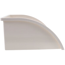 White PVC Gutter Downspout Diverter with Easy Installation and Strong Durability