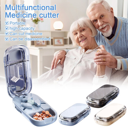 Adjustable 1/4 Pill Cutter with Centering Device for Small/Tiny Pills – Accurate, Easy to Use, Compatible with Most Pills
