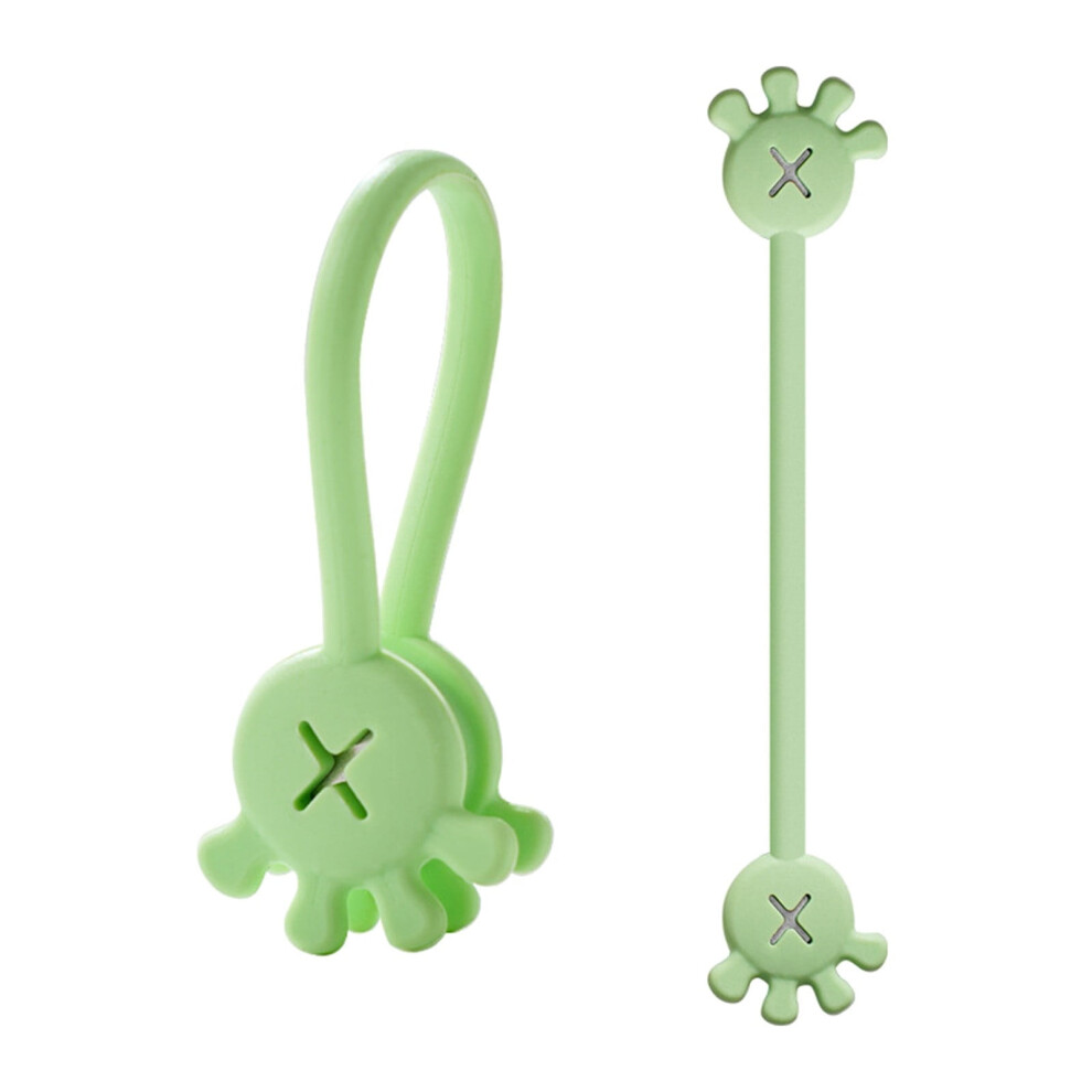 Twisted Wire Organizer 10Pcs Cable Cable Clips Cable Organizers Reusable Silicone Cords Organizers Multipurpose Silicone Magnet Ties For Home School 9313598179050