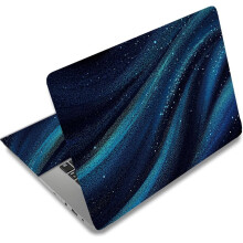 Laptop Skin Sticker, Waterproof & Reusable Vinyl Decal Compatible with 12-15.6" Laptops – Dreamy Blue Quicksand Marine Blue