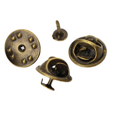 50 stuks vlindersluiting dasspelden, vervangende blanco spelden van 8 mm lengte, antiek messing