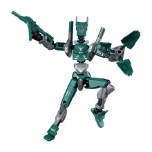 A Multi-Joint Articulated Mech Doll Figure Model Kit With Movable Limbs And Gestures For Display And Play Assembly Toy 4.3 Inches Height