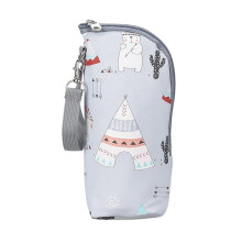 Multifunktionale Thermotasche für Wasserflaschen, Wärmeisolierung, Babyflaschenwärmer, Cartoon-Grau