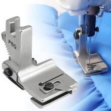 Adjustable Gathering Pleater Presser Foot P5Q – Compatible with Industrial Sewing Machines, Grey