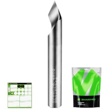 Chamfer Router Bits V Groove O Flute Spiral Router Bit 45 1/4 Inch Shank CNC Carbide V-bit for Engraving and Chamfering Lettering, for, and PVC