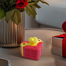 Upgraded 3D Annoying Gift Box – Funny Heart Puzzle Prank Box with Screws, Gag Surprise for Friends, Valentine's Day, Party – Yellow