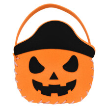 Halloweenske netkané DIY tašky na cukríky – tekvicové a netopierie peňaženky, rekvizity na párty pre deti, školské a triedne aktivity