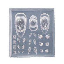 Moldes de silicone para artesanato de orelhas, ferramentas para esculpir bonecas e decorar.