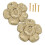 2 stk. vintage kommodegreb i messing, blomsterformet design til husejere 1