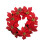 Guirlanda de Natal QianGlow com Flores Vermelhas, 45 cm (17,7 polegadas), Decoração 3D para Porta, Lareira e Parede, Amarela 1