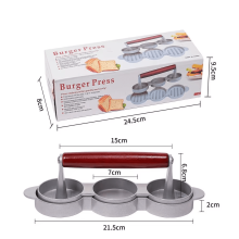 Hamburger Sandwich Press Meat Tool Aluminum Patty Maker Meat Tool for Kitchen Bbq Grill