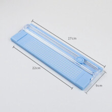 1pcs A4 Paper Cutter Portable Plastic Trimmer - Manual Desktop Slide Cutting Blade for Photos and Crafting