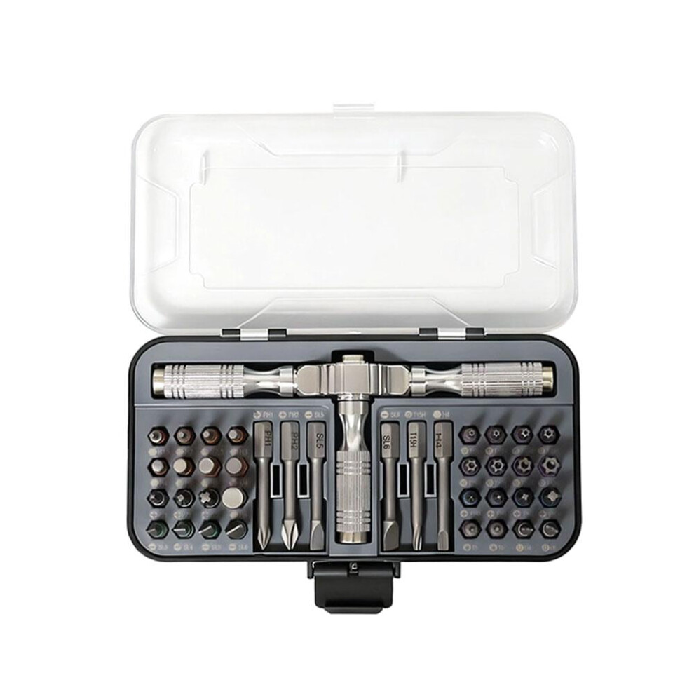 39-In-1 T-Type Ratchet Screwdriver Set With Magnetic Handle & Case Â Compatible With Diy, Home, Furniture, Electronics, Bike 9450273014609