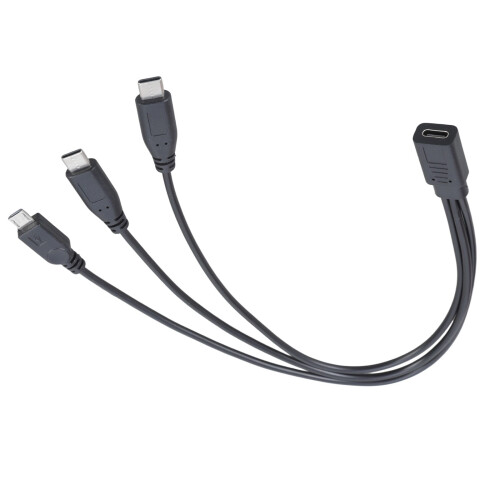 Καλώδιο USB C θηλυκό σε 2 τύπου C & 5 ακίδων αρσενικό USB splitter, καλώδιο φόρτισης για